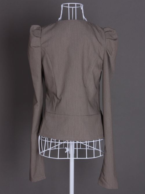 FASHION ON MOON FANCYQUBE CHIC SLIM SHORT BLAZER COAT 1421  