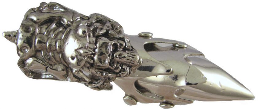 Cannibal Skeleton Full Finger Armor Ring 4 Inch Long  