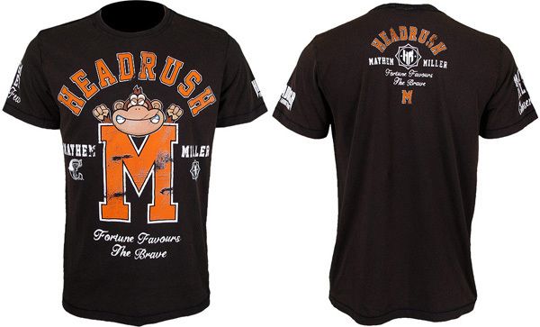 HEADRUSH JASON MAYHEM MILLER TUF FINALE WALKOUT T SHIRT BLACK  