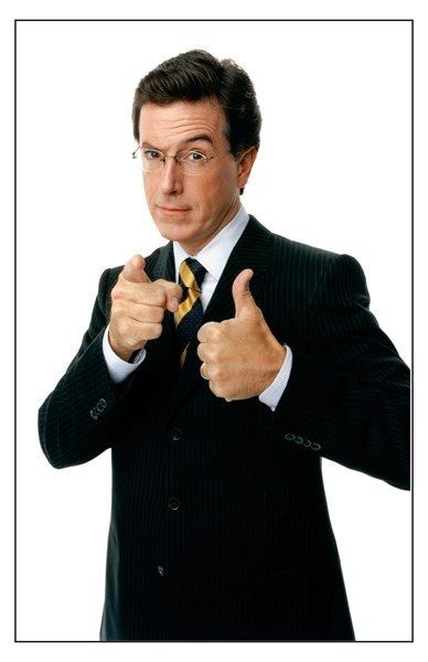 Stephen Colbert television host Portrait Poster Print  