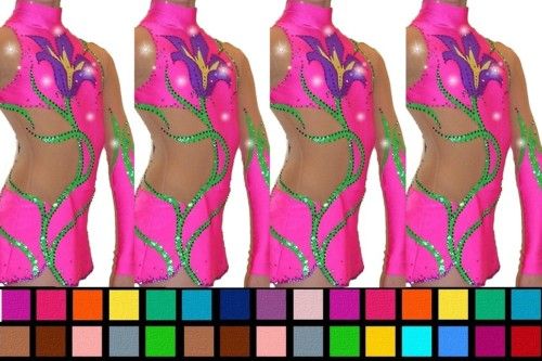 Competition Rhythmic Gymnastics leotard Skating Dress  