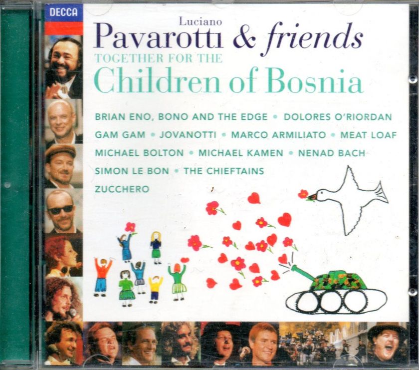 pavarotti friends together for the children in bosnia 1996 17 track cd