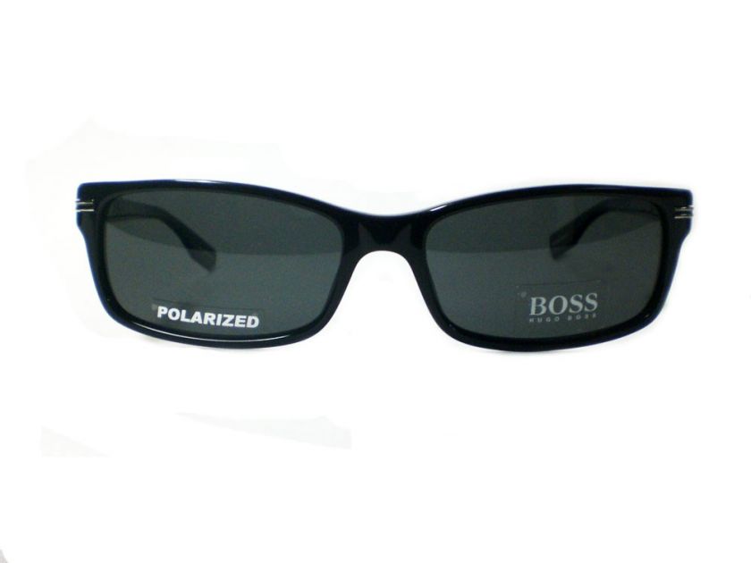 HUGO BOSS 0318 807 SUNGLASSES BLACK PLASTIC AUTH  