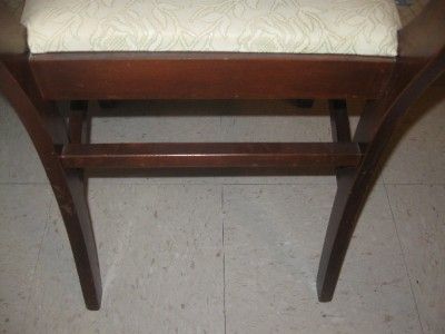 Tell City Chair Co 2 Mahogany Duncan Phyfe Carved Flower Chairs 586 