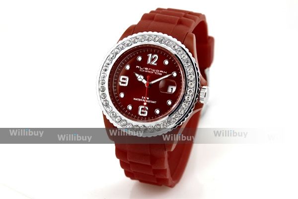 Silicon Ice Strass Geneva Style Wristwatch/Watch Crystal/Fashion U 