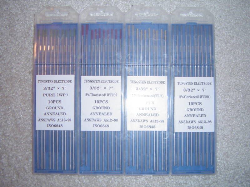 Pure tungsten welding electrodes 1/16 X 7 green  