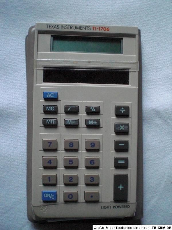 TEXAS INSTRUMENTS TI 1706 TASCHENRECHNER  