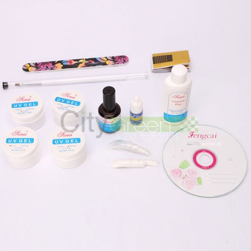 Full UV Gel Acrylic Liquid Powder Nail Art Kit Set Nourishment  