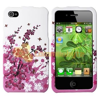 Spring Case+2 Charger+Privacy LCD+Cable For iPhone 4 4G  