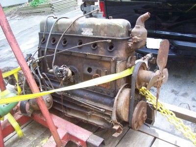 nash ambassador six engine 1948 with 1937 attched trans  