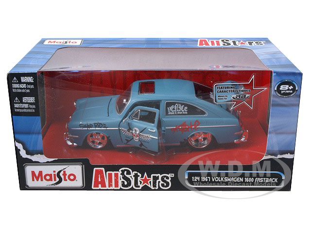   of 1967 Volkswagen 1600 Fastback All Stars die cast car by Maisto