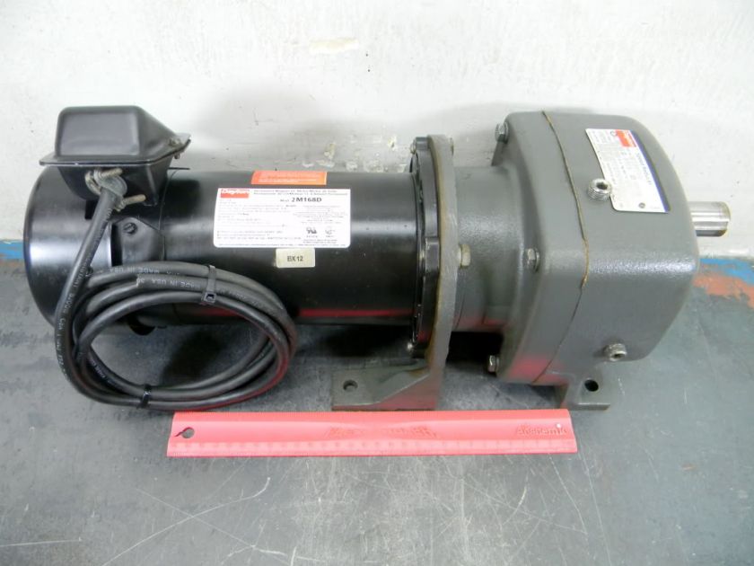 DAYTON DC ELECTRIC MOTOR 90 VDC 1/2 HP 30 RPM 2M168D  