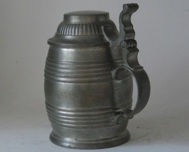 Antique Pewter German Beer Stein Regimental 12 Inf Rgt Prinz Arnulf c 