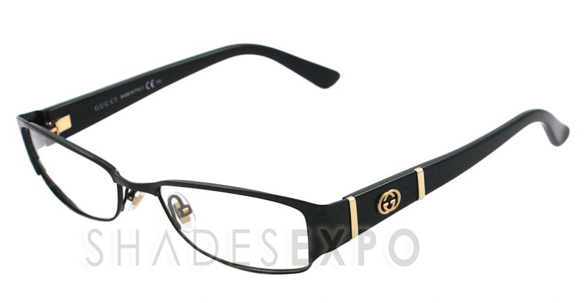 NEW Gucci Eyeglasses GG 2910 BLACK 65Z GG2910 52MM AUTH  