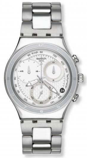 Swatch Chronograph Stainless Steel Mens Watch YCS550G  