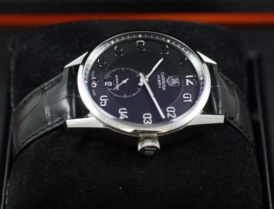 TAG HEUER CARRERA CALIBRE 6 / WAR2110 EBA9690 / BLACK DIAL ON CROC 