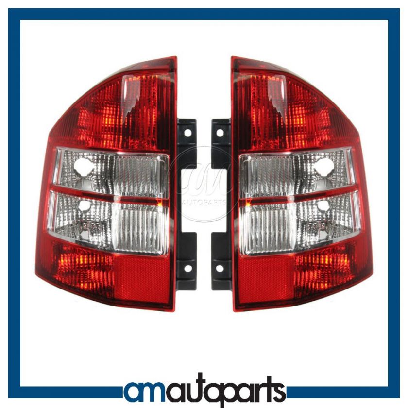 07 10 Jeep Compass Taillights Lamps Taillamps Rear Brake Lights Pair 