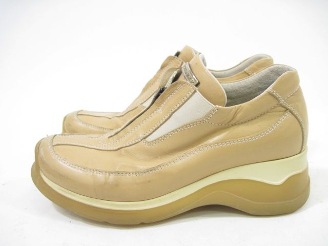 CESARE P. Tan Leather Shoes Sneakers Size 5  