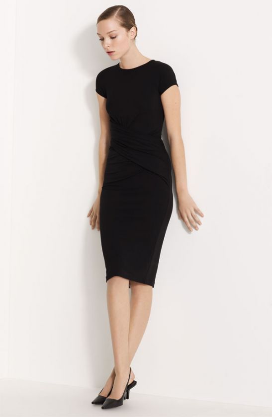 Michael Kors Wrap Front Matte Jersey Dress (Size 6)  