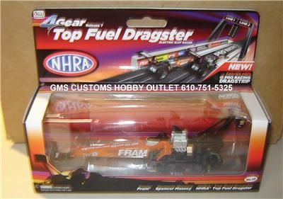 Auto World 4 GEAR Slot Car TOP FUEL DRAGSTER #36 SPENCER MASSEY FRAM 