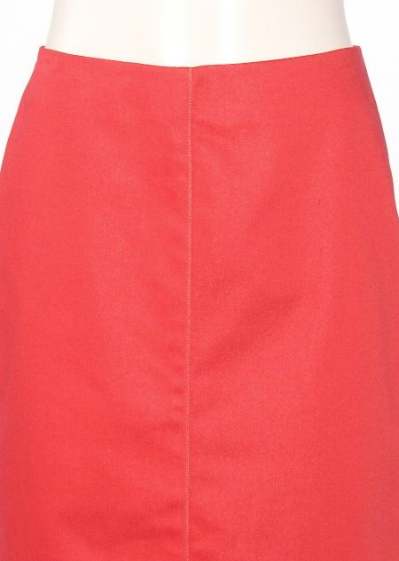 ELLEN TRACY COMPANY RED ZIP SKIRT SZ 4 NEW NWT  