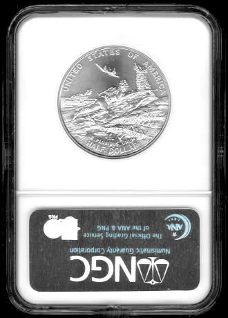 NGC MS70 1991 1995 P WORLD WAR II HALF DOLLAR MS 70  