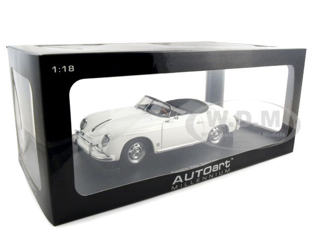 PORSCHE 356A SPEEDSTER WHITE 118 AUTOART MODEL  