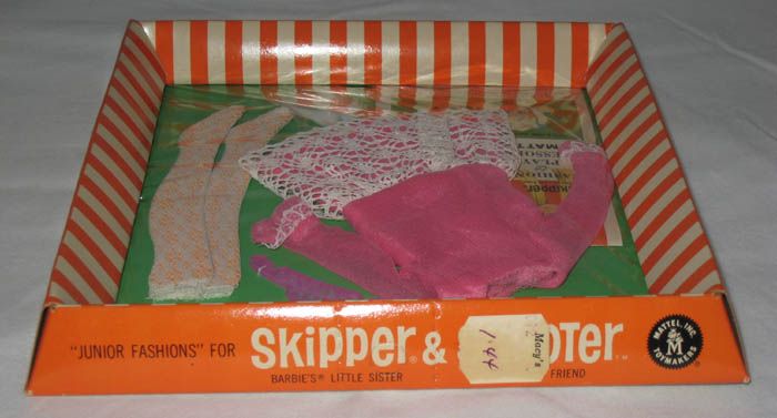 1967 MATTEL SKIPPER ALL PRETTIED UP OUTFIT #1949 NRFB MOC  