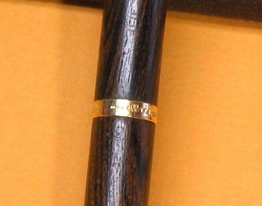 Vintage Hallmark Wenge Wood Ball Point Pen With Case  