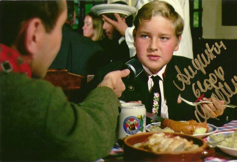 Michael Bollner signed Willy Wonka Augustus Gloop LOOK  