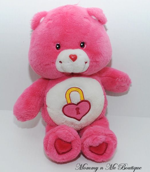 2004 TCFC Care Bears Secret Heart Bear 12 Plush Toy  