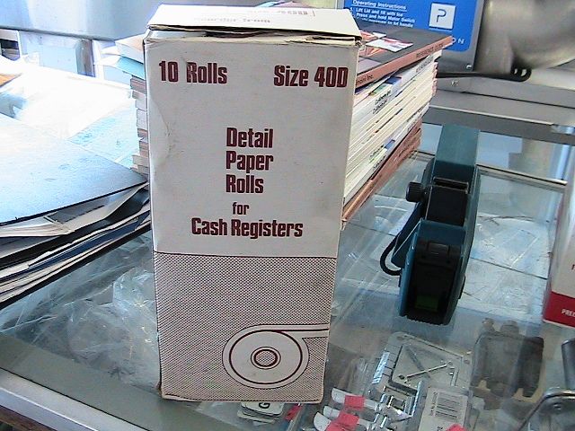 Vintage Rittenhouse Adding Machine paper 40D detail  