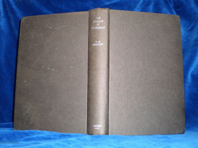   of Witchcraft~GB Gardner Hb1stVG1959 Occult Magick Witchcraft  