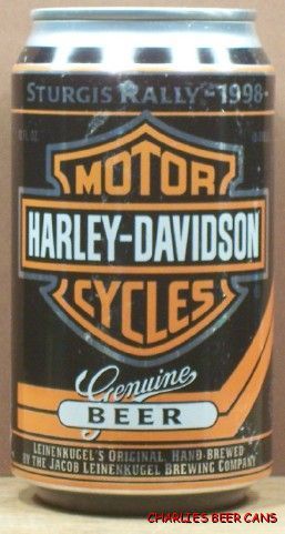   STURGIS RALLY HARLEY DAVIDSON BEER A/A CAN LEINENKUGEL WISCONSIN 445