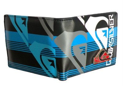 New QUIKSILVER Signature Logo Stylish Bi Fold Wallet  