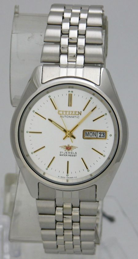 NEW CITIZEN EAGLE 7 AUTOMATIC 21 JEWELS DAY DATE WR MENS WATCH LAST on ...