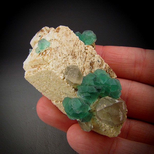 Fluorite on Feldspar, Erongo, Namibia  