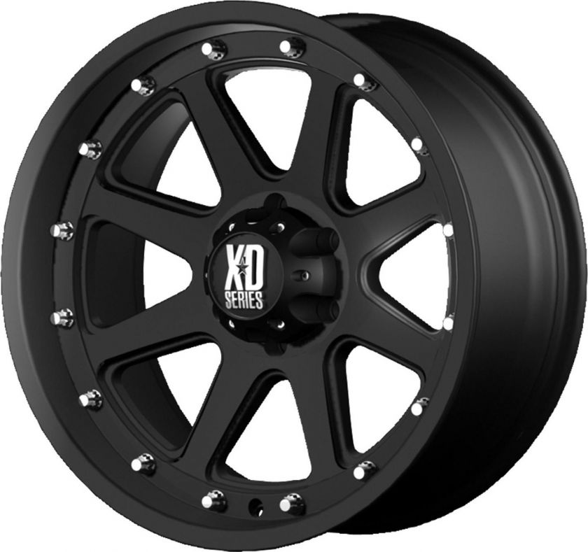 20 BLACK XD ADDICT WHEELS RIM 6X5.5  12MM CHEVY NISSAN  