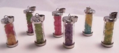 Healing Gemstone Wish Bottle Pendants  