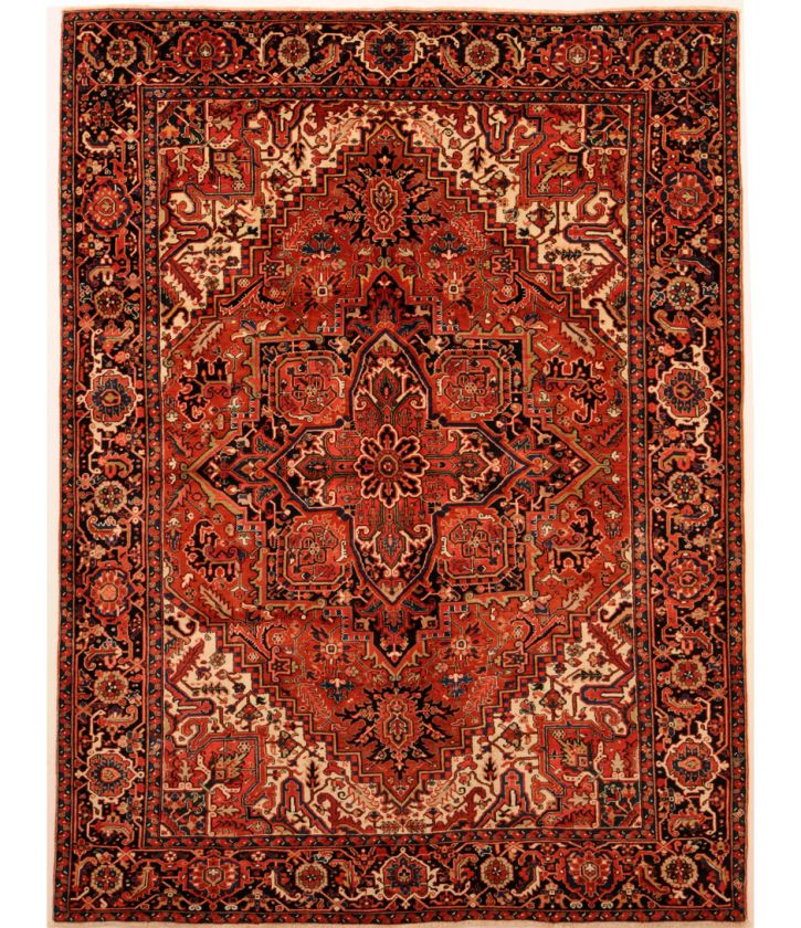 Large Area Rugs handmade Persian Wool Heriz 8 x 11  