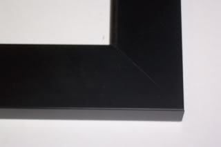 Wide Black Solid Wood Gallery #2 Picture Frames 8x20  