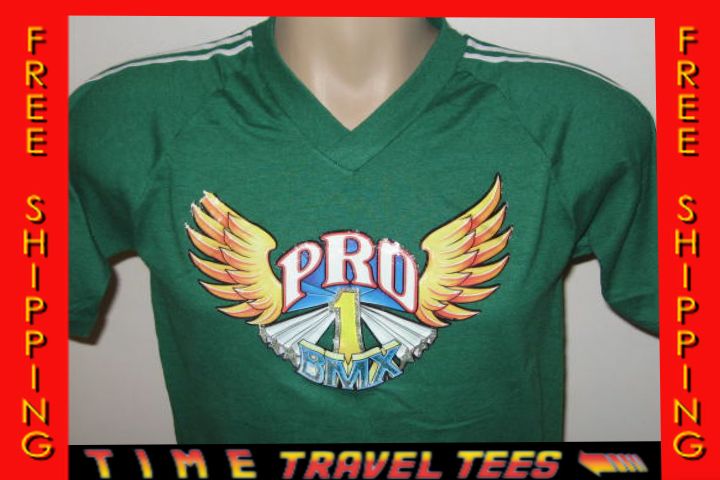 vintage 80s BMX BIKE PRO 1 JERSEY T Shirt XS/SMALL soft thin 