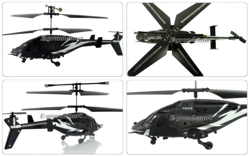 New 23CM YD 819 3 Channel Mini RC Helicopter W/Gyro  