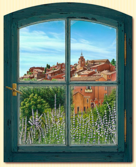 TROMPE LOEIL Window Roussillon Provence By B. SCHOLL  