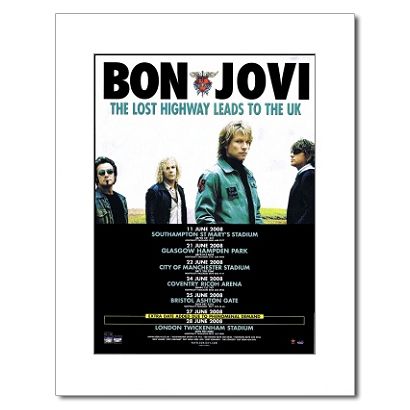 BON JOVI   Bounce Tour 2003   Matted Mini Poster  