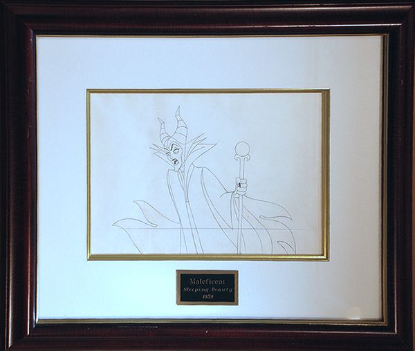 Original Production Drawing, Disney, Sleeping Beauty, 1959, Maleficent 