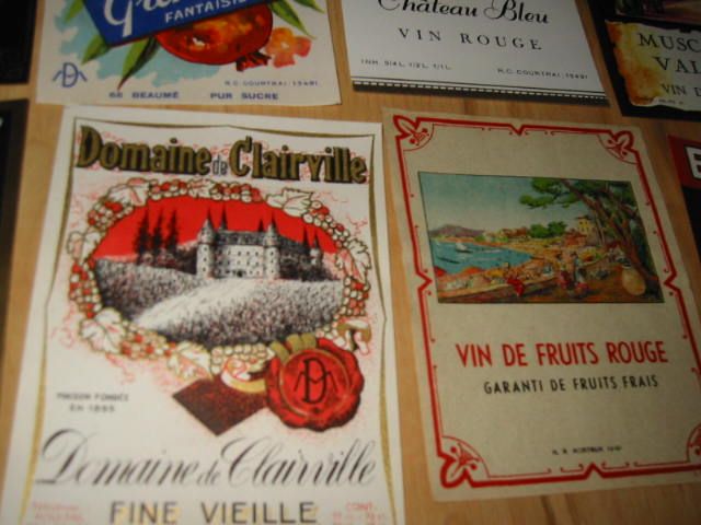 51 Old Fancy FRENCH & European WINE LABELS  