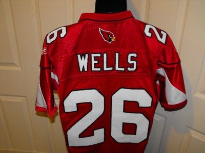   Premier SEWN BEANIE WELLS #26 Arizona Cardinals MEDIUM M Jersey 4VK