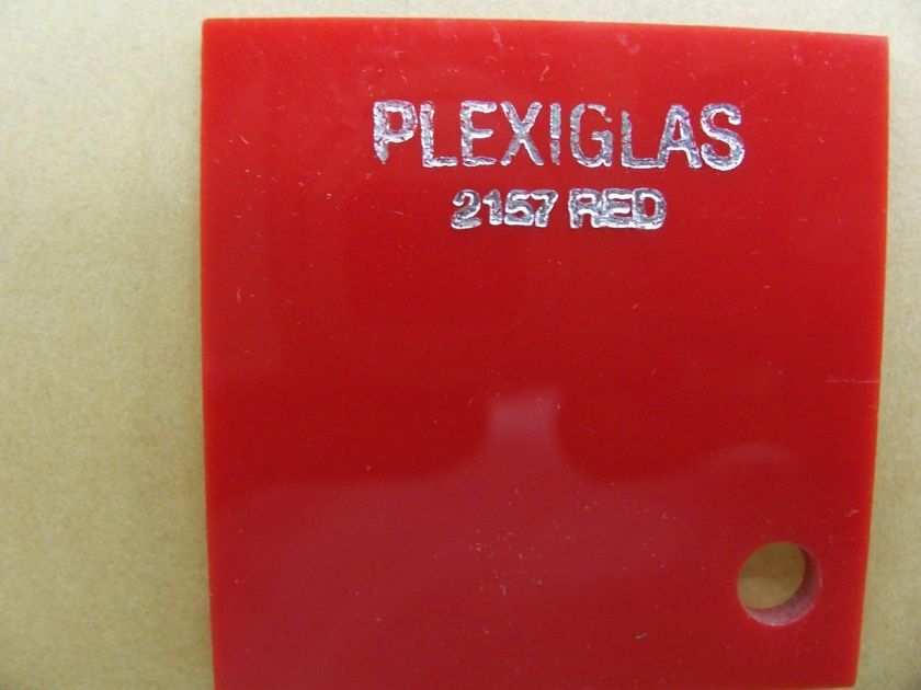 Red Acrylic Plexiglass Sheet #2157 1/8 23.7/8 x 15.7/8  