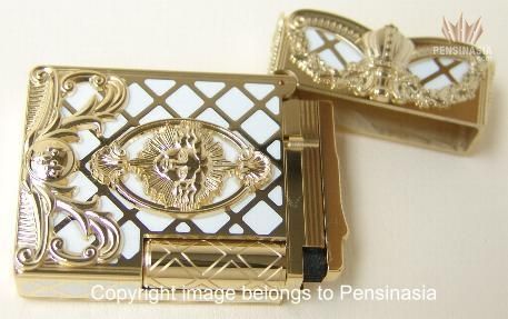 DUPONT LIMITED EDITION VERSAILLES WHITE LACQUER AND GOLD GATSBY 